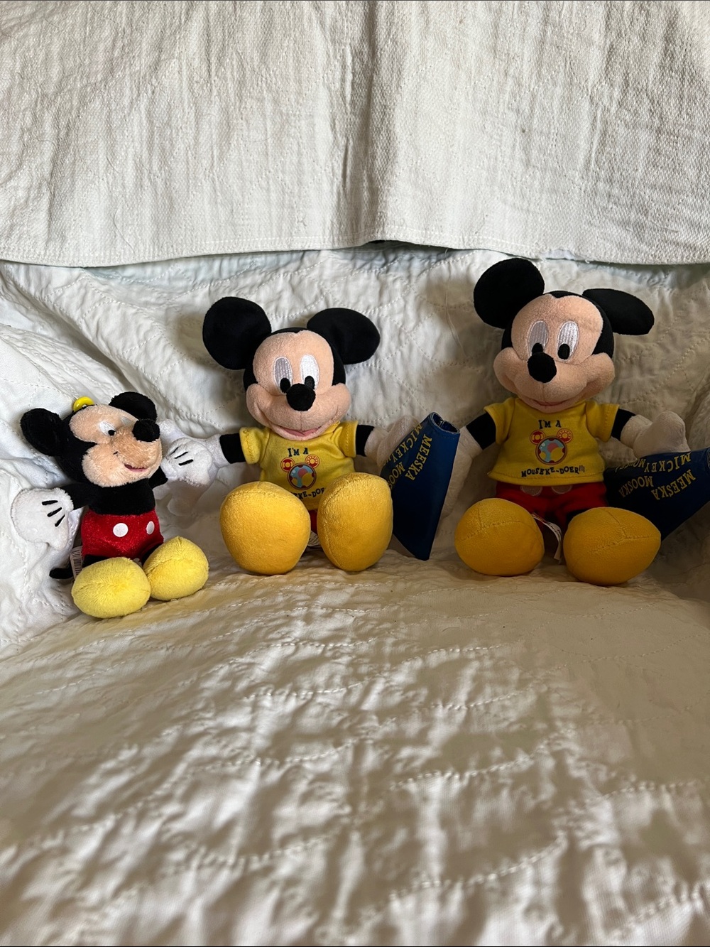 Disney Mickey Dolls and Keychain Yellow & Black